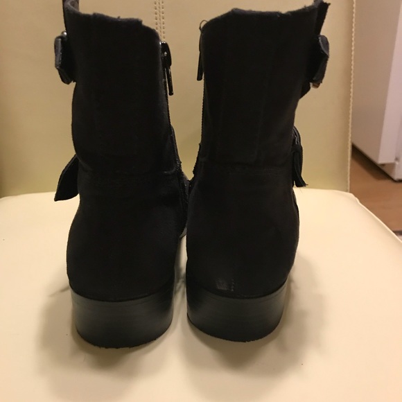 DELIA FAUX SUEDE ANKLE BOOTS - Picture 2 of 5